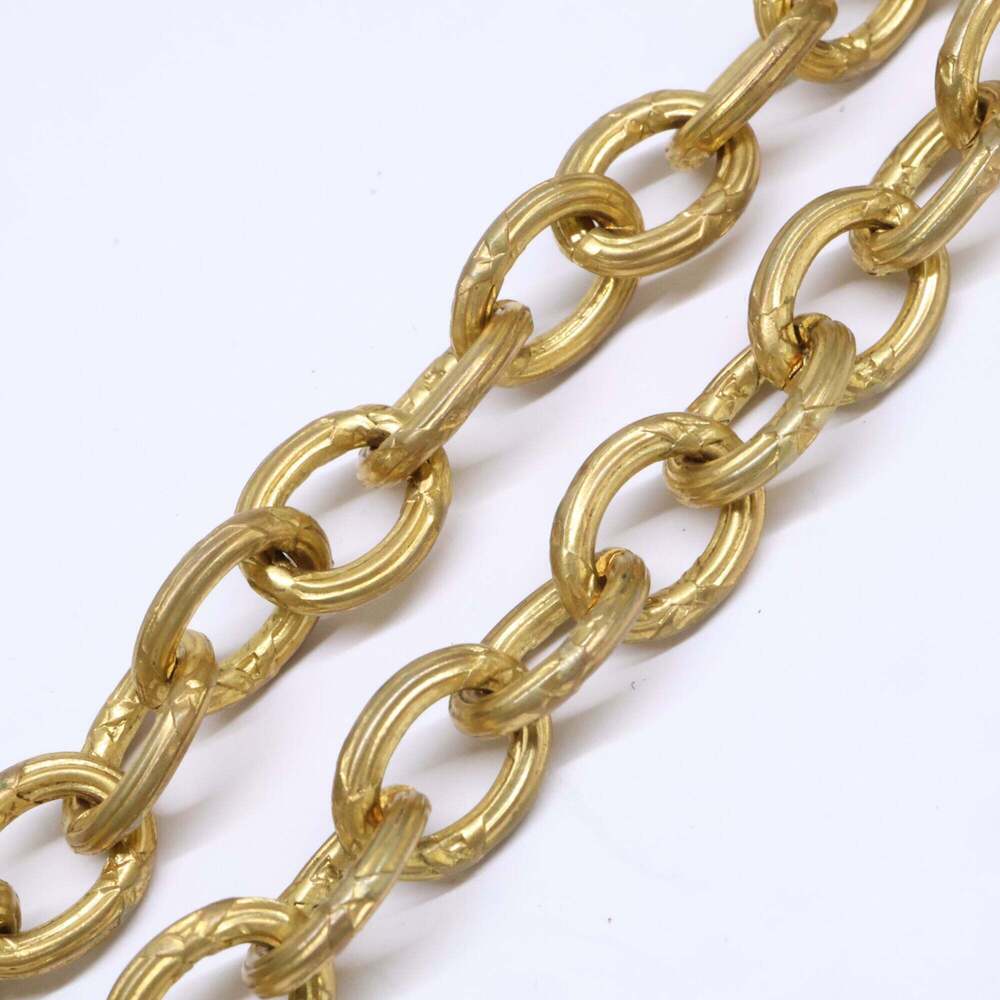 CHANEL Vintage Gold Logo Necklace - Picture 6 of 10